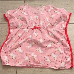 Cat & Jack Pink and Red Swim Coverup